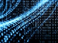 Dynamic Binary Code Background A Visual Representation of Data Flow and Information Technology Concepts for Software Royalty Free Stock Photo