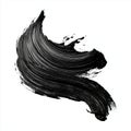 black paint stroke. AI generate Royalty Free Stock Photo