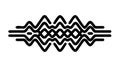 Dynamic black wavy lines for motion and abstract energy, vector design Generative AI Royalty Free Stock Photo