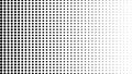 Dynamic black and white composition. Halftone element