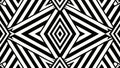 Dynamic black and white optical illusion with striped pattern Royalty Free Stock Photo