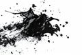 Dynamic Black and White Paint Splash Abstract Art with distinct patterns and striking contrasts for visual impact