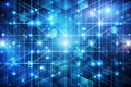 Vibrant blue abstract tech pattern background Royalty Free Stock Photo