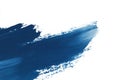 Bold blue brush strokes create a striking contrast against a clean white background Royalty Free Stock Photo