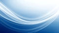 Dynamic Blue Gradient Abstract Background with Smooth White Wavy Lines Royalty Free Stock Photo