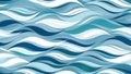 Dynamic Blue Ocean Waves Pattern Seamless Fluid Water Texture for Background Design Royalty Free Stock Photo