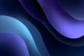 Dynamic Blue and Purple Gradient Waves Royalty Free Stock Photo