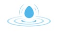 Dynamic Blue Water Drop and Ripples Vector Illustration, vector design Generative AI Royalty Free Stock Photo