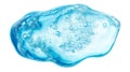 Blue water splash with transparent bubbles Royalty Free Stock Photo