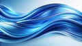 Dynamic Blue Wave Background for Corporate Presentations A Striking Visual for Business Proposals and Marketing Royalty Free Stock Photo