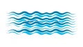 Dynamic Blue Wavy Lines Water Pattern, vector design Generative AI Royalty Free Stock Photo