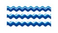 Dynamic Blue Wavy Water Seamless Pattern, vector design Generative AI Royalty Free Stock Photo