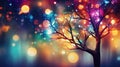 dynamic bokeh tree background