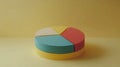 dynamic bouncing pie chart Royalty Free Stock Photo