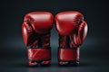 Dynamic boxing gloves artwork, room for text