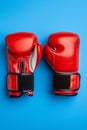 Dynamic boxing gloves poster design offering ample space for strategic text placement Royalty Free Stock Photo