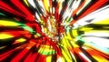 Dynamic bright glich video or effect of motion in the bright space, 3d render computer generated background