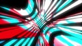 Dynamic bright glich video or effect of motion in the bright space, 3d render computer generated background