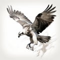 Dynamic Brushwork: Hyper-detailed Rendering Of An Osprey In Flight