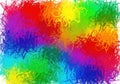 Vibrant abstract rainbow splash explosion of bright colors festive background texture Royalty Free Stock Photo