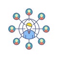 Dynamic Business Network Icon