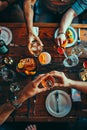 Dynamic business networking event in stylish venue with crowded room and refreshments
