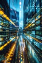 Dynamic business technology background. Generative Ai