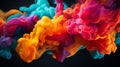 Dynamic and captivating abstract background for color therapy and creative expression