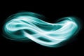Dynamic Chaotic Attractor Exhibiting Swirling Lines to Illustrate Sensitivity to Initial Conditions