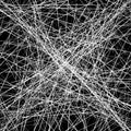 Dynamic chaotic lines abstract black and white texture / pattern