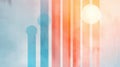 Dynamic Chart with Layered Visuals in Soft Colors