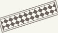 Dynamic Checkered Pattern Strip for Racing and Gaming Themes, vector design Generative AI Royalty Free Stock Photo