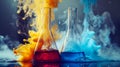 Dynamic Chemical Reaction in Laboratory Flasks. Generative ai