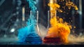 Dynamic Chemical Reaction in Laboratory Flasks. Generative ai