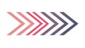 Dynamic chevron arrows pattern for direction or progression graphics, vector design Generative AI Royalty Free Stock Photo