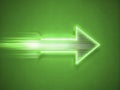 Dynamic Chroma Key Arrow Animation Long Exposure Motion Graphics Tutorial for Visual Direction Wayfinding Royalty Free Stock Photo