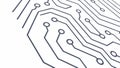 Dynamic Circuit Board Diagonal Pattern Vector, vector design Generative AI Royalty Free Stock Photo