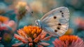 dynamic close up butterfly resting