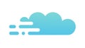 Dynamic Cloud Icon, Cloud Computing and Weather, vector design Generative AI Royalty Free Stock Photo