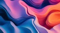 Flowing forms and seamless color gradients in fluid design