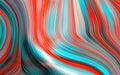 Dynamic color series. Artistic abstraction with colorful wavy lines. Creative multi colored wave line pattern. Royalty Free Stock Photo