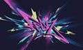 Abstract Graffiti Explosion Royalty Free Stock Photo
