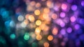 Dynamic Colorful Bokeh Circles in Various Sizes and Colors Creating a Mesmerizing Abstract Background. Generative AI Royalty Free Stock Photo
