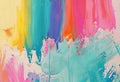 Dynamic Colorful Brushstrokes A Masterful Artistic Expression on Canvas Royalty Free Stock Photo