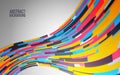 Dynamic colorful wave. Abstract background for web, poster, banner. Modern color design. Vector illustration