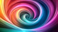 Dynamic colors blend seamlessly in a captivating spiral design with depth. Generative AI