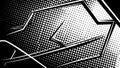 Dynamic comic book style background with bold black and white halftone Royalty Free Stock Photo