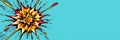 Dynamic Comic Explosion Background Image Customizable Graphic Design Element for Posters Banners and More Royalty Free Stock Photo