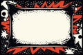 Dynamic Comic style black frame explosion. Generate Ai Royalty Free Stock Photo