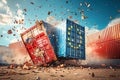 Dynamic Container Explosion Scene